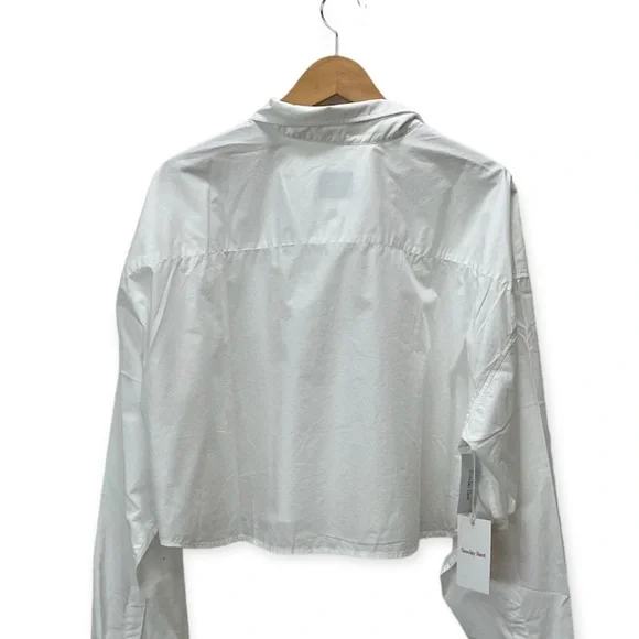 Aritzia Sunday Best White Poppy Button Up Shirt - Picture 5 of 12